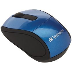 Verbatim Wireless Mini Nano Travel Mouse, Blue