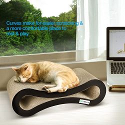 Cat Scratcher Lounge is Young corrugated Cat Scratcher Cardboard Protector