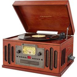 Crosley Musician 3-Speed Turntable with Radio, CD/Cassette Player, Aux-In and Bluetooth, Paprika
