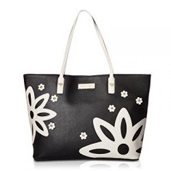 Betsey Johnson Womens 2-in-1 Tote Black One Size