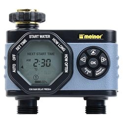 Melnor 2-Outlet Digital Water Timer, Simple and Flexible Programming, Easy Manual Override
