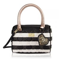 Luv Betsey Johnson Harlet Heart Medium Crossbody Satchel Bag - Stripe