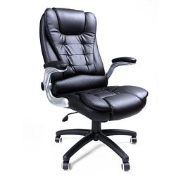 Big & Tall Office Chair with High Back Thick Seat and Adjustable Armrest Tilt Function
