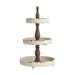 Deco 3-Tier Wood Tray, 25 by 15-Inch