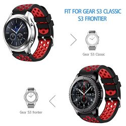 Samsung Gear S3 Frontier and Classic Watch, CreateGreat Soft Replacement Breathable Sport Bands
