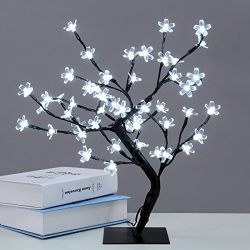 Excelvan Cherry Blossom Desk Top Bonsai Tree Light