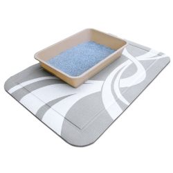 PetFusion SmartGrip EXTRA LARGE Cat Litter Mat, Gray, (35 x 24")