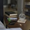 Large Storm Glass Decorative Bottle - Pseudo Barometer in Gorgeous Wooden Gift Box