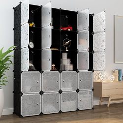 20 Storage Cube Organizer Wardrobe Modular Closet Plastic Cabinet