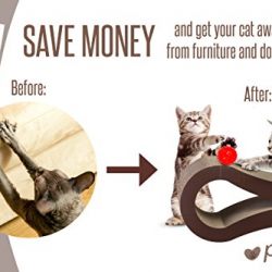 Durable Reversible Pet Scratch Pad and Sofa