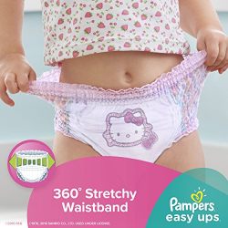 Pampers Easy Ups Training Pants Size 6 for Girls – 120 Count, Leak Protection