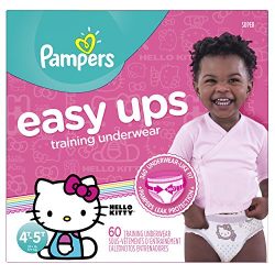 Pampers Easy Ups Training Pants Pull On Disposable Diapers for Girls Size 6