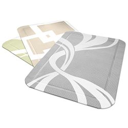 PetFusion SmartGrip EXTRA LARGE Cat Litter Mat, Gray, (35 x 24")