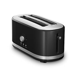 KitchenAid 4 Slice Long Slot Toaster with High Lift Lever, Onyx Black