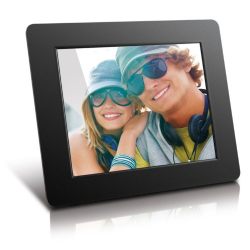 Aluratek 8 Inch Digital Photo Frame - Black