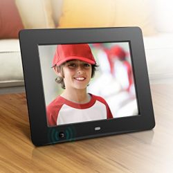 Aluratek 8 Inch Digital Photo Frame - Black