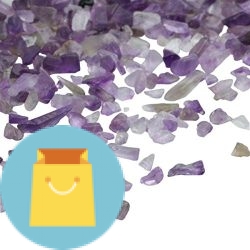 Amethyst Tumbled Chips Stone Crushed Crystal Quartz Pieces Irregular Shaped