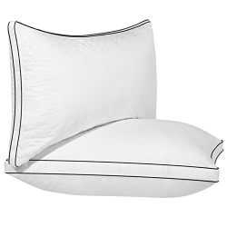 Gusseted Bed Pillows Customizable (2-Pack) Super Soft & Comfortable Hypoallergenic