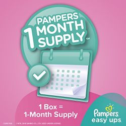 Pampers Easy Ups Training Pants Size 6 for Girls – 120 Count, Leak Protection