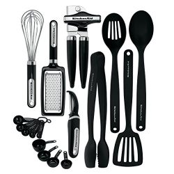 KitchenAid 17-Piece Tools and Gadget Set, Black