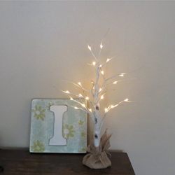 White Birch tree lighted 2.25FT. tall with 24LEDs