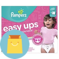 Pampers Easy Ups Training Pants Pull On Disposable Diapers for Girls Size 4