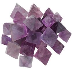 Natural Purple Fluorite Rhombus Rough Stones, Ideal for Tumbling, Cabbing, and Crystal Healing (0.8"-1.5")