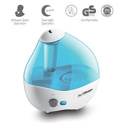 PurSteam Ultrasonic Cool Mist Humidifier - Superior Humidifying Unit with Whisper-Quiet Operation