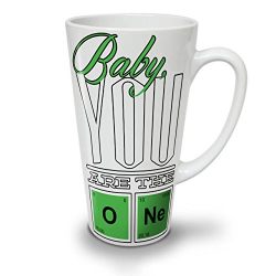 The One Chemistry Geek Periodic White Ceramic Latte Mug