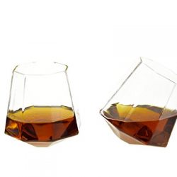 Unique Rocks Glass for Bourbon, Rum, Tequila, Scotch