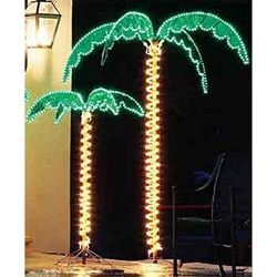 7 Foot High "SUPER BRIGHT" LED Lighted Tropical Palm Tree