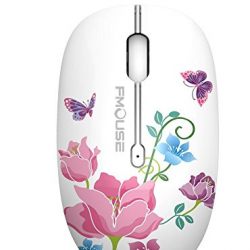 TENMOS M101 Wireless Mouse Cute Silent Mice with Nano USB Receiver