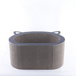 MushroomCat Cat Face Ultimate Scratcher Lounge Bed