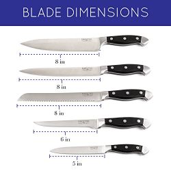 Maestro Cutlery Volken Series German High Carbon 15 Piece Knife Set