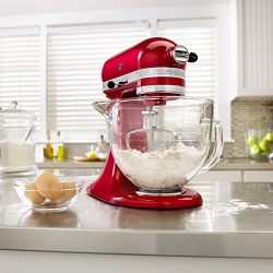 KitchenAid 5-Qt. Artisan Design Series with Glass Bowl - Candy Apple Red