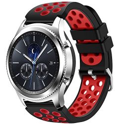 Samsung Gear S3 Frontier and Classic Watch, CreateGreat Soft Replacement Breathable Sport Bands