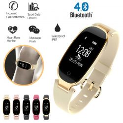 Bluetooth Waterproof S3 Smart Watch Fashion Women Ladies Heart Rate Monitor Fitness