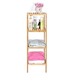 Bamboo Bathroom Shelf 4-Tier Multifunctional Storage Rack Shelving Unit