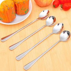 YJYdada Long Handle Tea Coffee Spoons Ice Cream Cutlery (A)