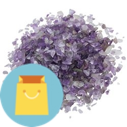 Amethyst Tumbled Chips Stone Crushed Crystal Quartz Pieces Irregular Shaped