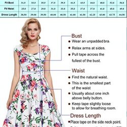 GRACE KARIN Sleeveless A-Line Vintage Swing Dress For Women Size S F-59