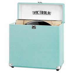 Victrola Vintage Vinyl Record Storage Carrying Case For 30+ Records