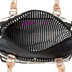 Luv Betsey Johnson Harlet Heart Medium Crossbody Satchel Bag - Stripe