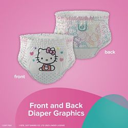 Pampers Easy Ups Training Girls Underwear, Size 6 4T-5T, 56 Count