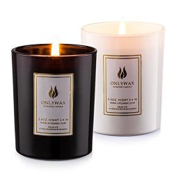 Scented Candles Lavender and Vanilla with Natural Essential Oils