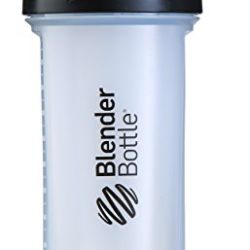 BlenderBottle Pro45 Extra Large Shaker Bottle, Clear/Black, 45-Ounce