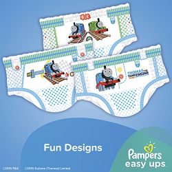 Pampers Easy Ups Training Pants – 360º Stretch Waistband for Easy Pull-Up Comfort, Size 4 (2T-3T), Boys, 80 Count