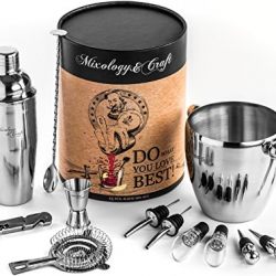 Mixology 15-Piece Cocktail Mixing Bar Set–Bartender Kit