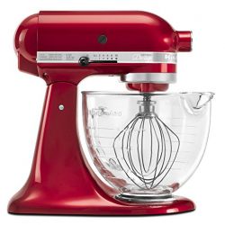 KitchenAid 5-Qt. Artisan Design Series with Glass Bowl - Candy Apple Red