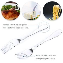 Kitchen Cutlery Set, Pofesun 30-Piece Stainless Steel Flatware Sets